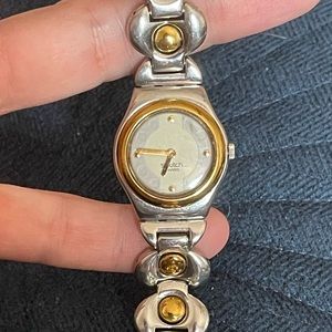 VINTAGE SWATCH LADIES IRONY 'TWIRLING' 1999~ WORKING